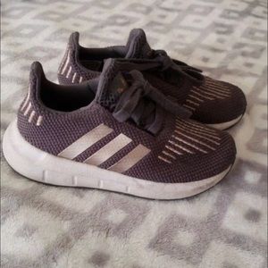 Adidas little girls size 9 shoes